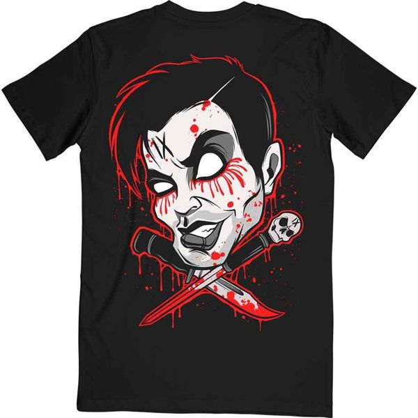 Ice Nine Kills Unisex T-Shirt: Cross Swords (Black) (Back Print) - Babashope - 2
