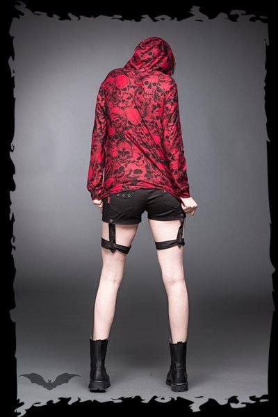 Queen - Red Hooded Skull jacket All Over - Babashope - 6