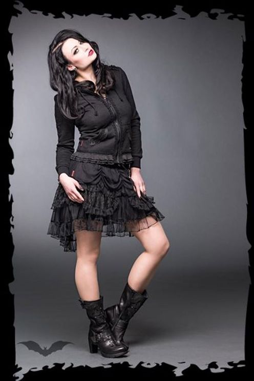 Girls hoodie with lace- Queen of darkness - Babashope - 5