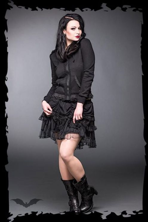 Girls hoodie with lace- Queen of darkness - Babashope - 5