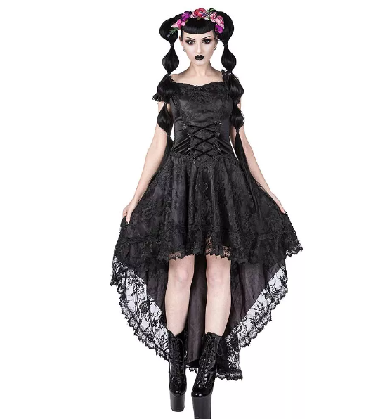 Sinister Jade gothic jurk zwart - Babashope - 4