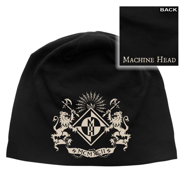 Machine Head ‘Crest’ Discharge Beanie Hat - Babashope - 2