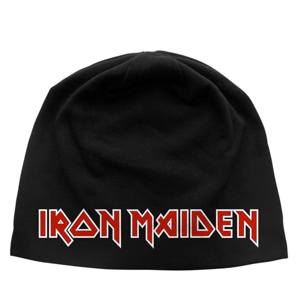 Iron Maiden ‘Logo’ Discharge Beanie Hat - Babashope - 2