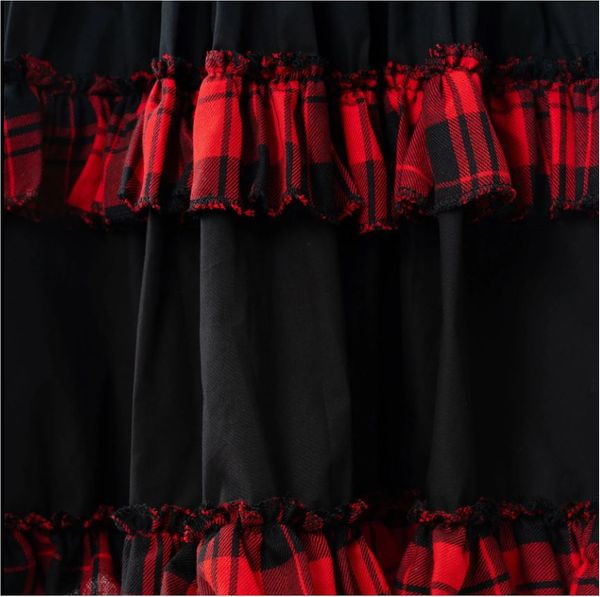 Parisa dress Check blk/red heartless - Babashope - 3