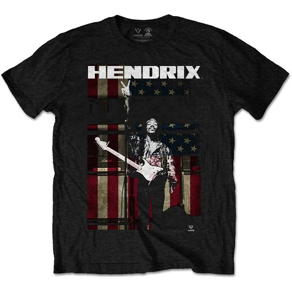 Jimi Hendrix T-Shirt Peace flag - Babashope - 2