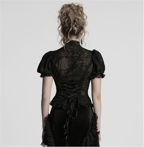 Punk Rave WY-1759CDF Gothic Gorgeous Chiffon Shirt - Babashope - 7