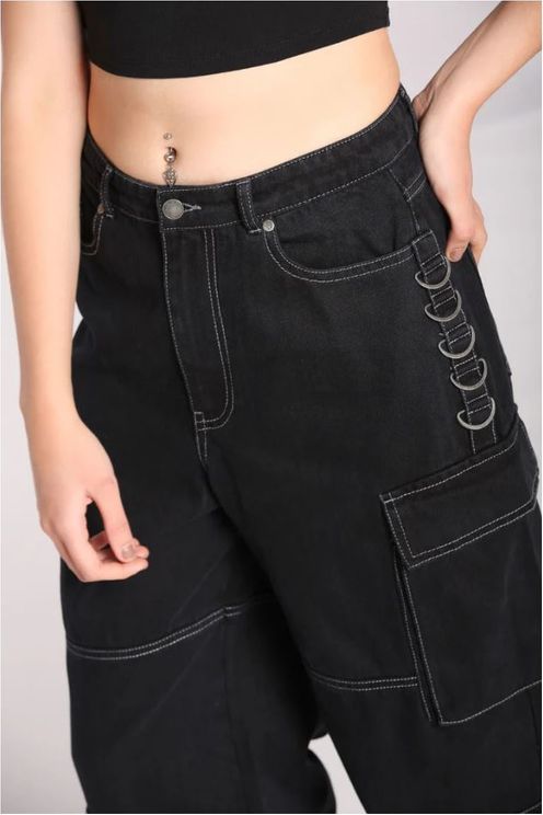 Hell bunny cameron jeans zwart - Babashope - 7