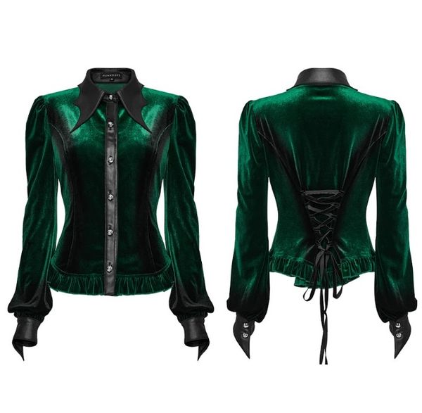 Green goth gradient shirt - Babashope - 9