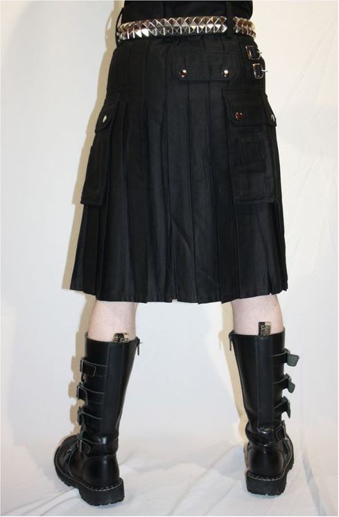 Kilt black metal & goth men - Babashope - 3