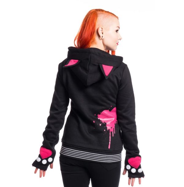 Kitty mase Hooded sweater jacket - Babashope - 2