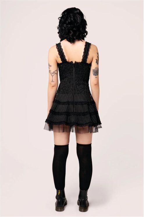 Hell bunny Harley Pinstripe dress - Babashope - 5