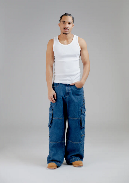Chetrock Monaghan Utility Jeans - Stone - Babashope - 7
