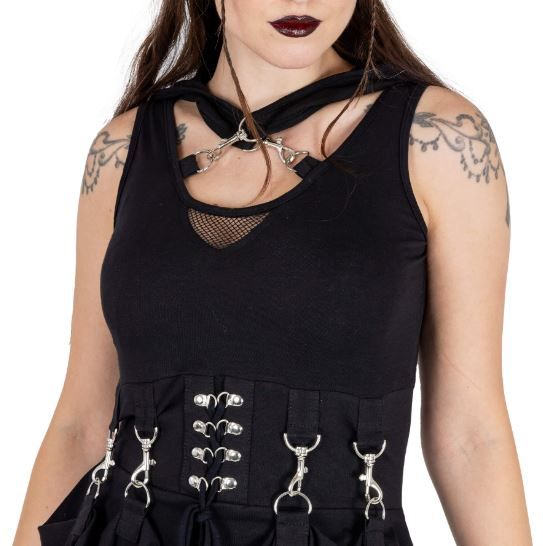 Poizen industries Azalea gothic jurkje - Babashope - 6