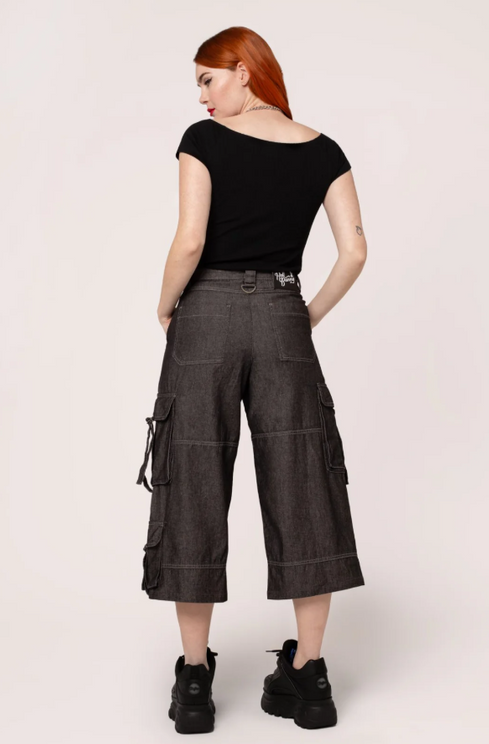 Ash cropped jeans Hell bunny - Babashope - 4