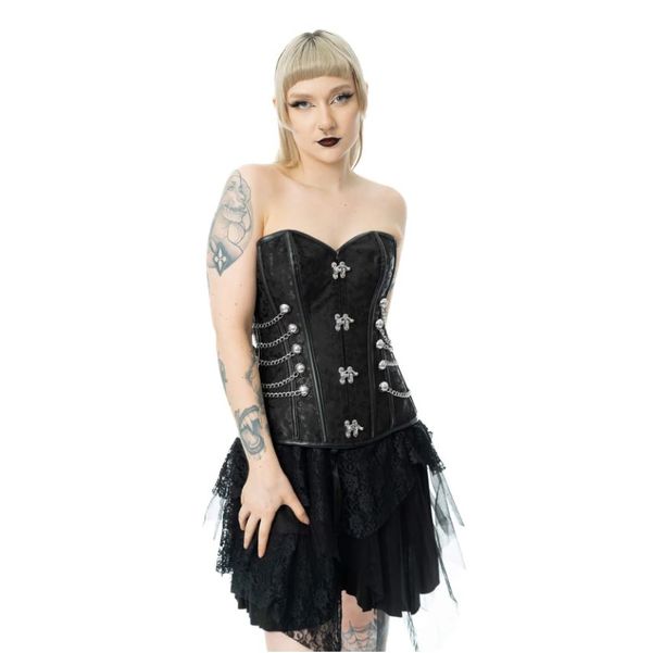 Steam siren corset zwart - Babashope - 9
