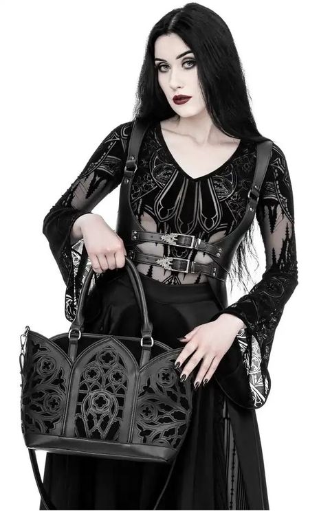 Gothic Chapel Bodysuit Vneck - Babashope - 10