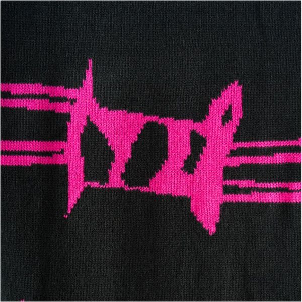 Heartless Barbed wire heart jumper zwart/pink - Babashope - 9
