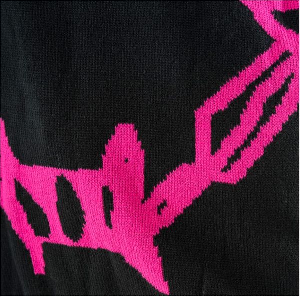 Heartless Barbed wire heart jumper zwart/pink - Babashope - 9