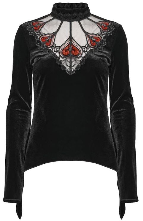 Red goth demon hand top - Babashope - 9