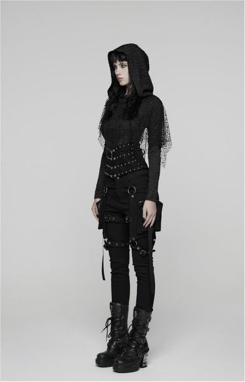 Punk metal rivet corset - Babashope - 9