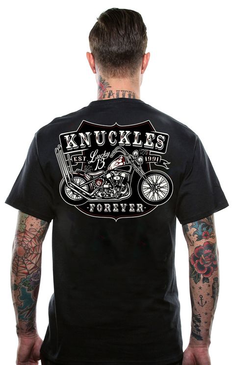 Lucky13 - Knuckles - T-Shirt - American apparel - Babashope - 3