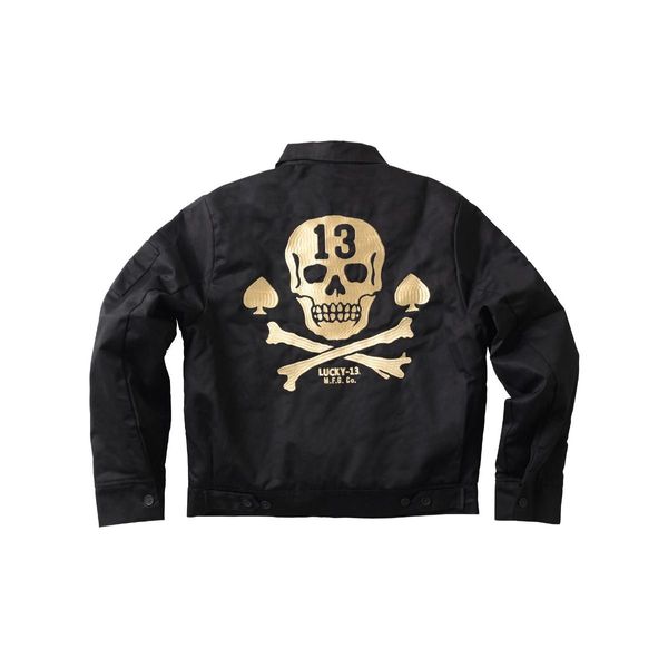 Lucky13 the pirate skull workerjacket gevoerd - Babashope - 2