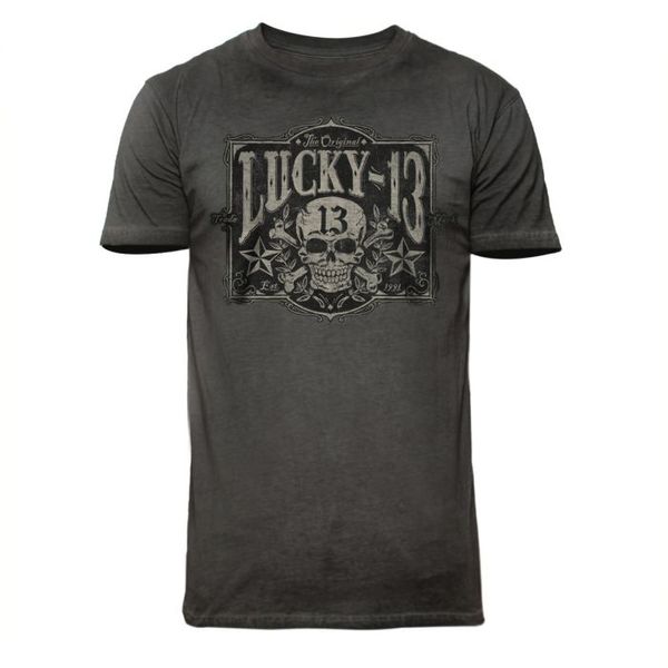 Lucky13 Tombstone T-shirt vintage black - Babashope - 2