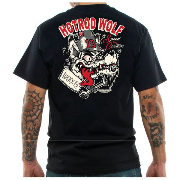 Lucky13 The hotrod wolf T-shirt - Babashope - 2