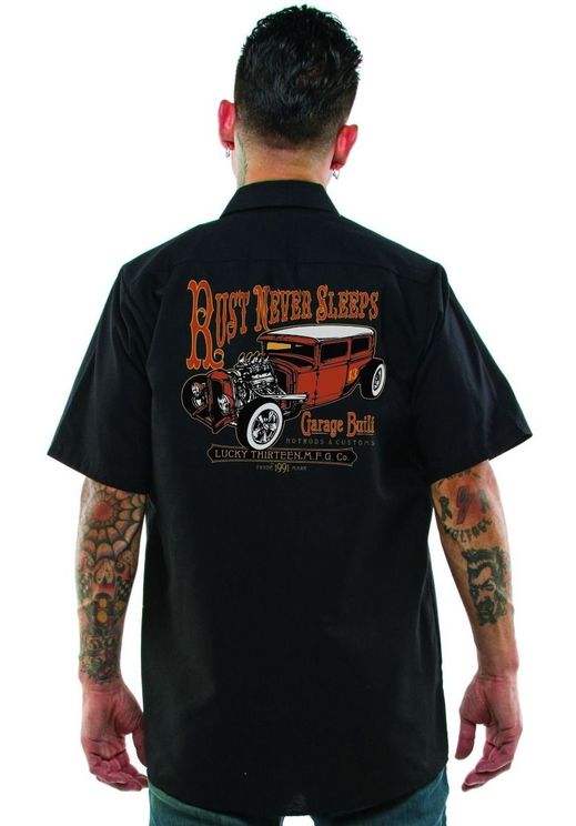 Lucky13 Rust never sleeps Worker shirt - Babashope - 2