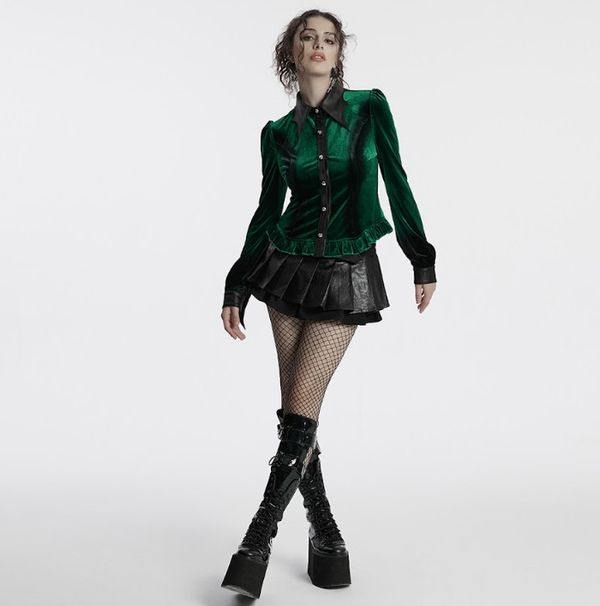 Green goth gradient shirt - Babashope - 9