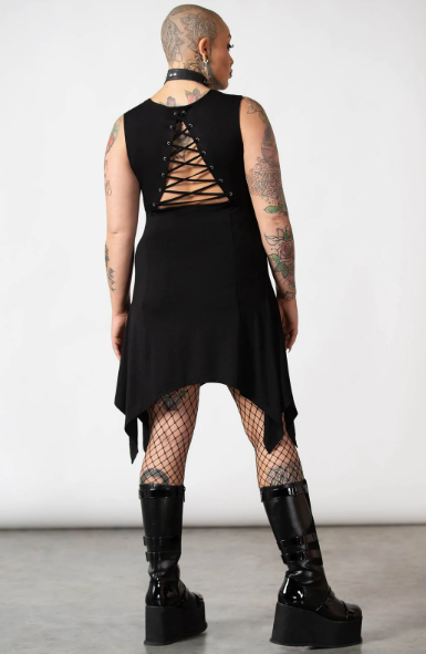 Lawless lace-up dress killstar - Babashope - 4