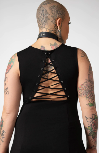 Lawless lace-up dress killstar - Babashope - 4