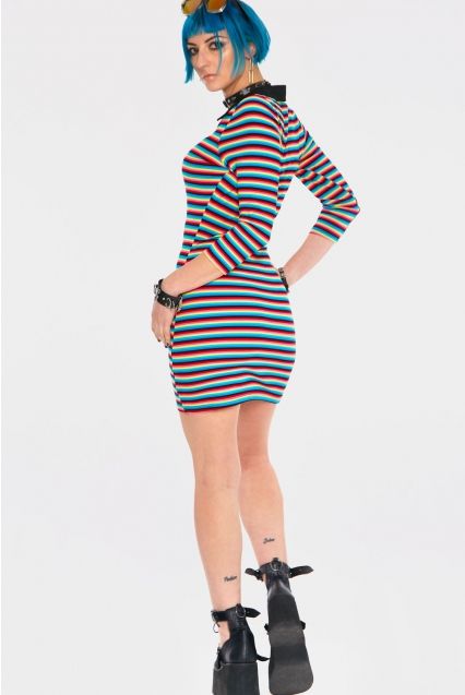 Jawbreaker LCD Striped 70's jurkje - Babashope - 6