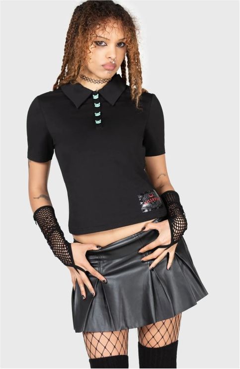 Killstar Lil Vampurr polo top - Babashope - 5