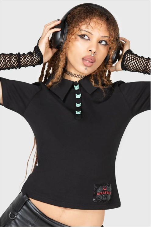 Killstar Lil Vampurr polo top - Babashope - 5