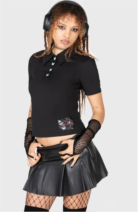 Killstar Lil Vampurr polo top - Babashope - 5