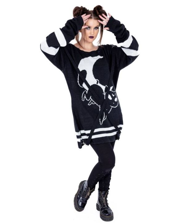 Moon cats jumper trui - Babashope - 5