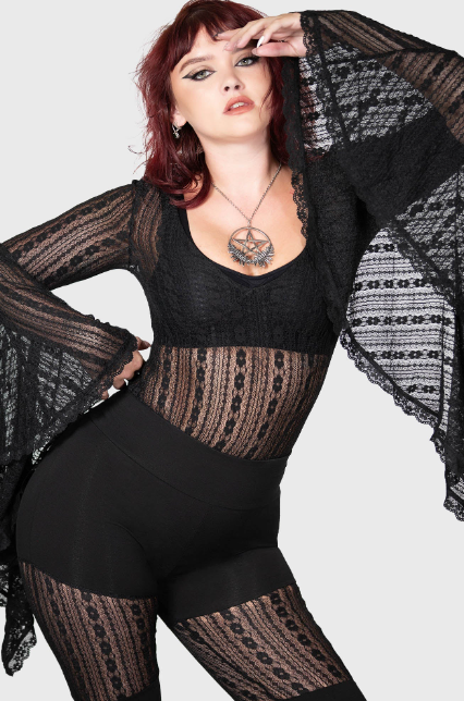 Lorelena Bodysuit zwart Killstar - Babashope - 4