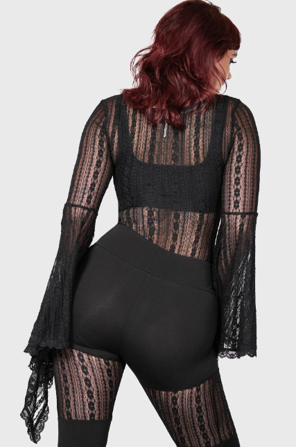 Lorelena Bodysuit zwart Killstar - Babashope - 4