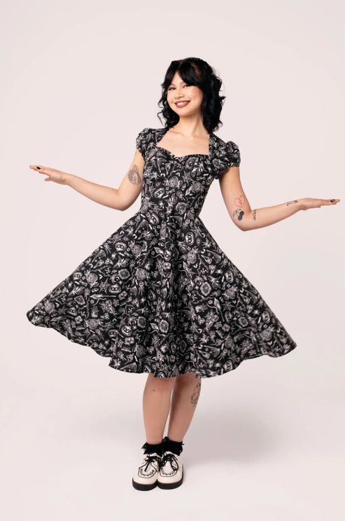Hell bunny Mischief Midi 50's jurk - Babashope - 5