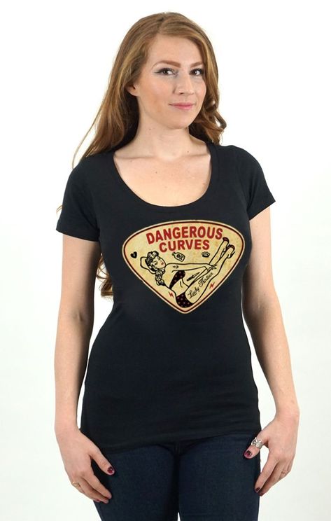 Curves Girlie T-shirt Lucky13 - Babashope - 3