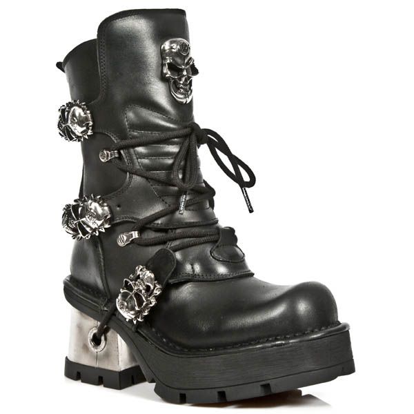 Newrock M.1044-S1 Skull rocker dames laars - Babashope - 8