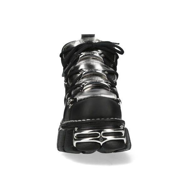 Newrock M-106-C147 Black silver boots - Babashope - 8