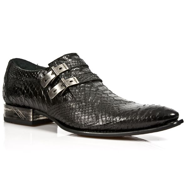 Newrock M.2246-S31 Python snake leather herenschoen Vip - Babashope - 8