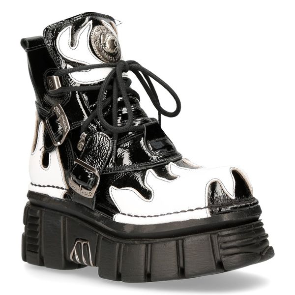 Newrock M-288-C10 White light fever Boots - Babashope - 7