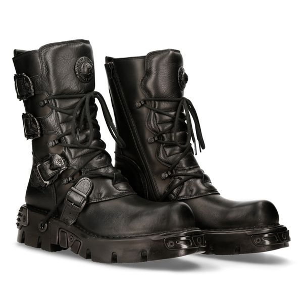 Newrock M.391-S18 Black skull reactor Boots - Babashope - 9