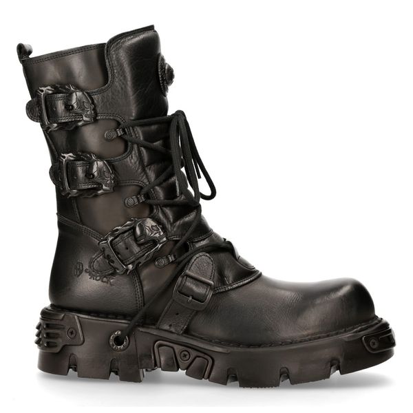 Newrock M.391-S18 Black skull reactor Boots - Babashope - 9