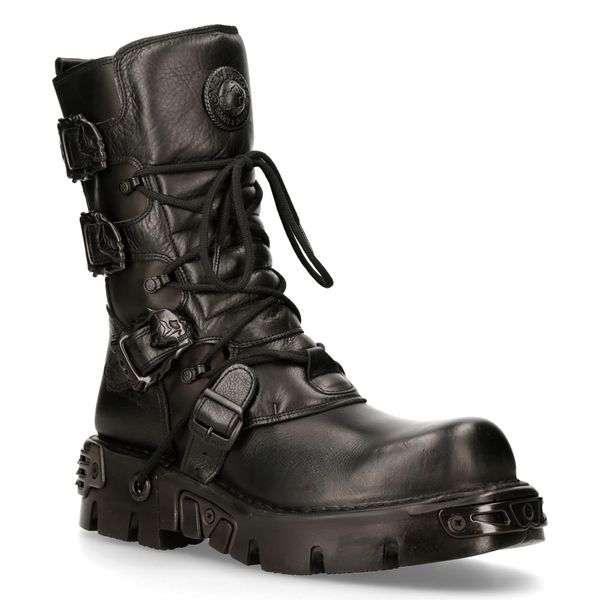 Newrock M.391-S18 Black skull reactor Boots - Babashope - 9