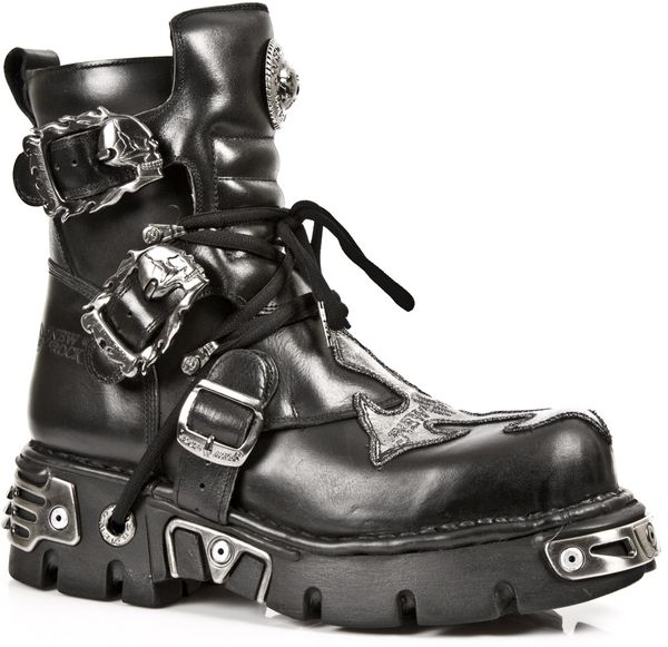 Newrock 407-S1 Skull rock Boots - Babashope - 9