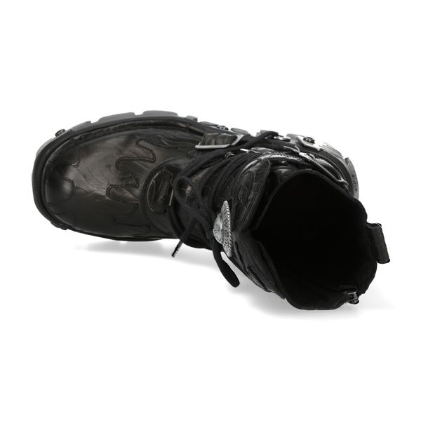 Newrock M-591-C61 Black on black flame boots - Babashope - 7